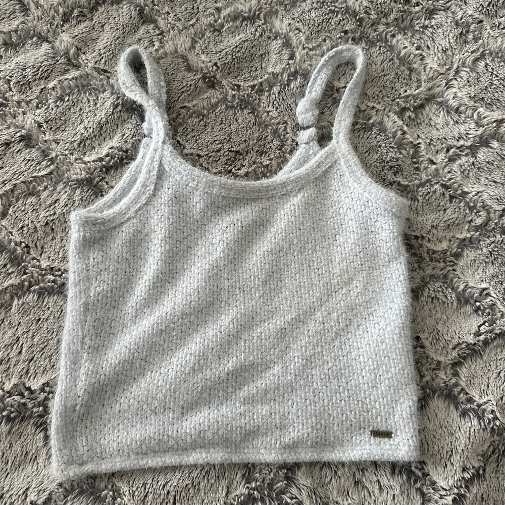 Hollister fuzzy cropped tank